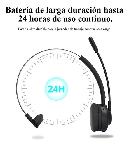 Audífono Diadema Bluetooth 5.0 Call Center Langsdom H3b Lite