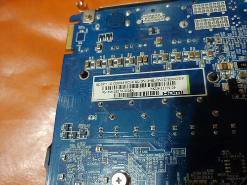 Placa De Video Sapphire Ati Radeon Hd6870 Sin Funcionar (Usado)