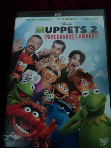 Dvd-muppets 2:procurados E Amados:disney:ricky Gervais:novo