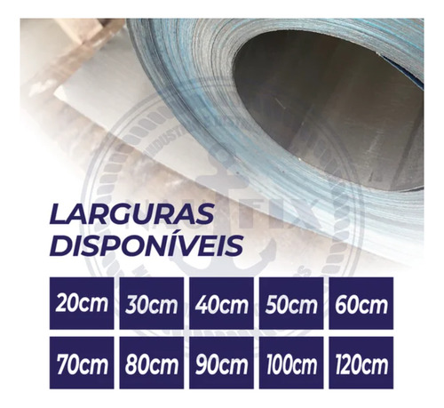 Chapa Folha De Alumínio 40cm X 50 Metros Para Calha/rufo