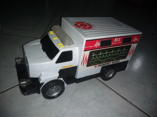 Vehículo Kid Galaxy Worker Ambulance Con Luces Y Sonido (Usado)