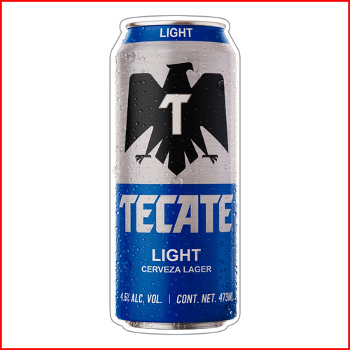 Anuncio Luminoso Cerveza Tecate Light Lager 473ml - 75cm