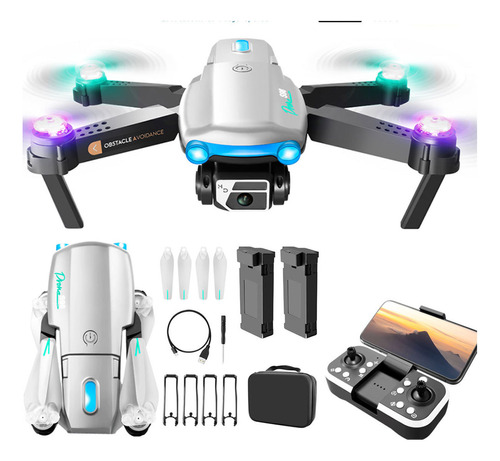 Mini Dron De Juguete Para Niños Con 2 Cámara Luz 2 Baterías