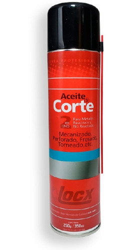 Aceite De Corte 2 En 1 Locx 350ml Lubricante Y Refrigerante