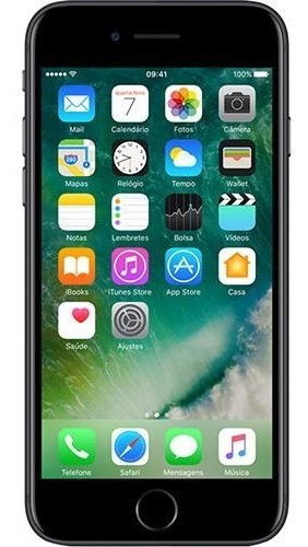 iPhone 7 32gb Preto Matte Tela 4.7 Ios 10 4g Câmera 12mp