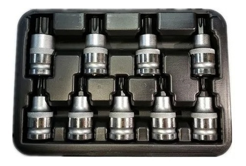 Juego De Dados 1/2 Torx Estrella Macho 9 Piezas Uyustools