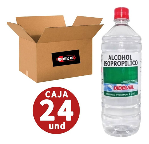 Alcohol Isopropilico 99,7% 1 Litro X Caja 24 Und