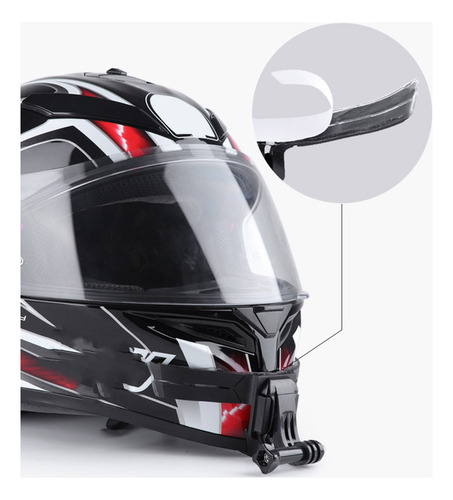 Soporte Para Barbilla De Casco De Moto Para Gopro Hero