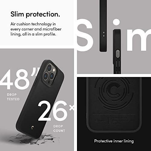 Imagen 5 de 7 de Funda Cyrill Leather Brick Para iPhone 13 Pro - Negro