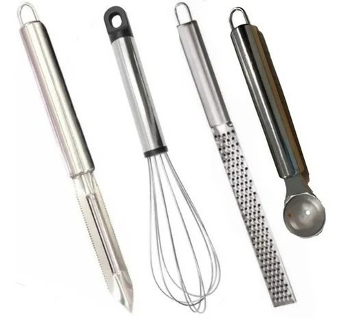 Set Utensillos Cocina Acer Pelador Molde Rallador Batidor