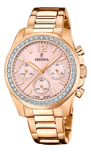 Reloj Festina Mujer Boyfriend Acero Inoxidable Rosa Oro Rosa Oro Rosa Rosa