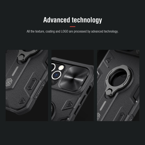 Imagem 4 de 10 de Capa Case Nillkin Camshield Armor - iPhone 12 / 12 Pro (6.1)