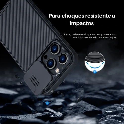 Capa Camshield Pro Case Nillkin Para iPhone 15 Pro Max