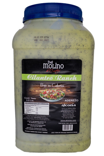 Caja 4 Pz - Aderezo Ranch Cilantro Bajo En Calorias 3.7 L