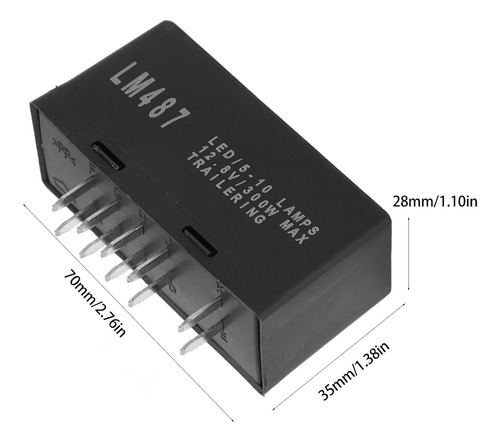Relé Led Intermitente 10pin Para Coche