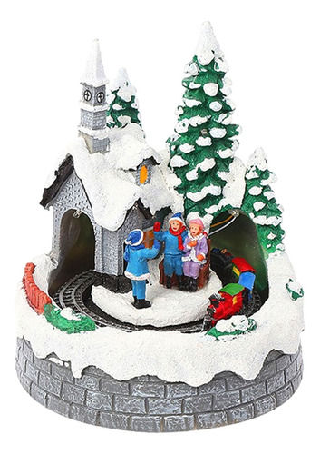 Casa Luminosa Casa De Neve Casa De Natal Ornamentos De Arte