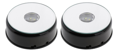 2 Soporte De Pantalla Giratorio Con Luces Led Para