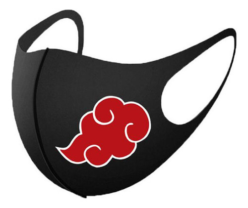 Naruto Akatsuki Red Cloud Túnica Cos Máscara Cos+sombrero+co