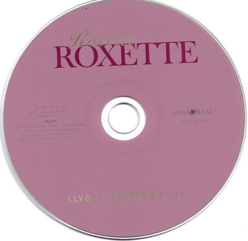 Roxette - Live In Sydney 1991 ( Detalle)