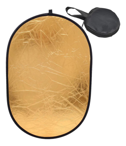Reflector De Luz Plegable, Portátil Con Bolsa L Oro Plata