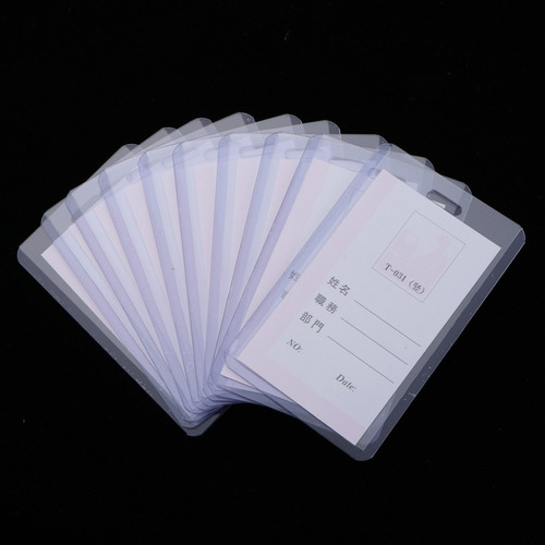 Juego De 10 Tarjeteros De Pvc Transparentes For Tarjetas De