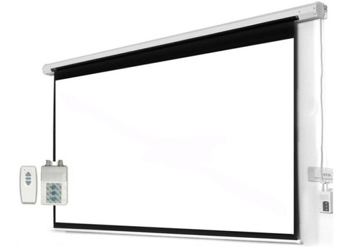 Pantalla Electrica Retractil Proyector 100 4:3 Blanco Mate - Cuotas