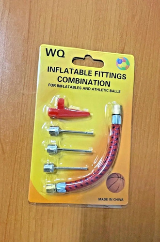 Kit Bico Pito Bomba De Encher Bola Adaptador Pneu 5 Pçs 110v/220v