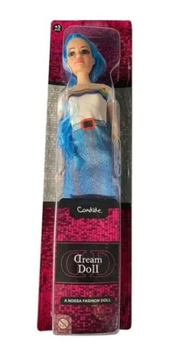 Boneca Brinquedo Fashion Dream Doll - Azul