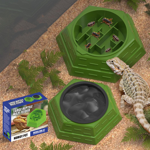 Reptile Labirinto Alimentação Alimentador De Tigela
