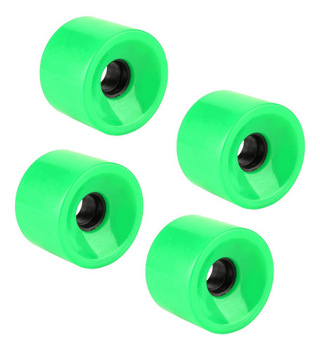 Conjunto De 4 Peças Pu Long Board Wheel Puente 70* 51 Mm De
