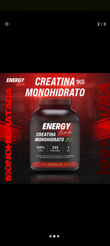 Creatina Monohidratada 1 Kg Energy Line