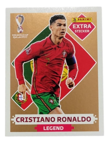 Kit extra de figuritas para la Copa Mundial 2022, 4 unidades con los personajes Messi Bordô, Neymar Prata, Cristiano Bronze y Luka Modric Gold