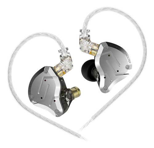 Audifonos Kz Con Cable Abatible, Driver Multiple, Negros