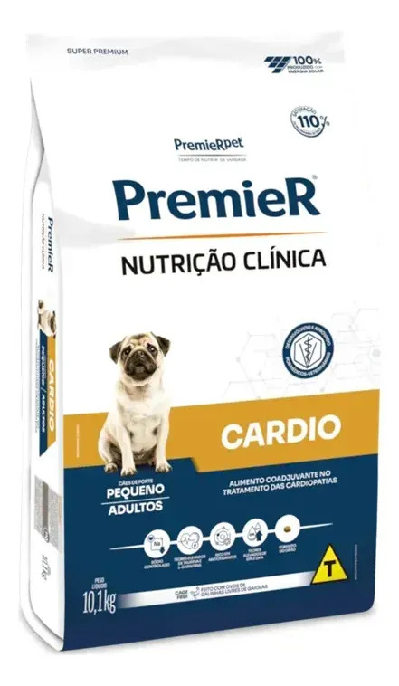 Ração Cães Premier Cardio Porte Pequeno 10,1kg