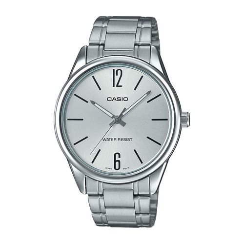 Relógio Casio Collection Unissex Prata Mtp-v005d-7budf