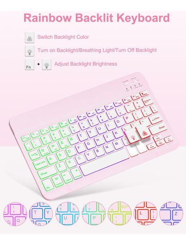 Funda Con Teclado Para Ipad A16 11 10.9 Pulgadas 2025 Color