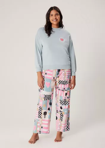 Pijama calça ondinha adulto roupa de dormir personagens