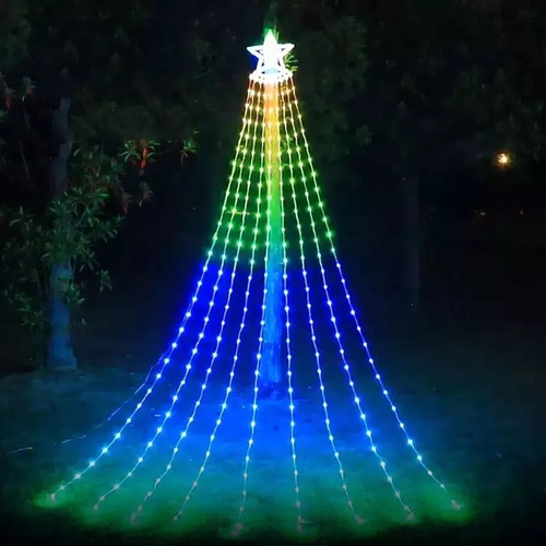 // Luz De Corda De Árvore De Natal Inteligente 350 Led Com