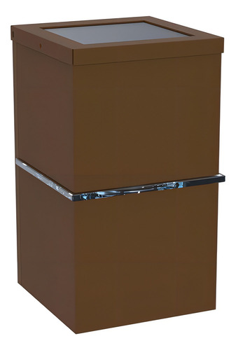 Fregadero de pared de aluminio Modaza Mediare V1v G9, color marrón