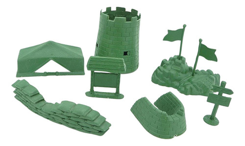 9 Peças De Figura De Campo De Batalha, Modelo De