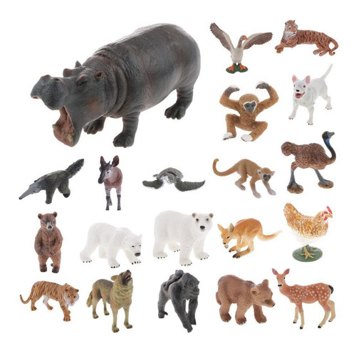 Estatueta De Animal De Okapi Selvagem Figura De Ação