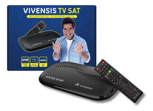 Receptor Vivensis Sathd Vx10 Satelite Preto