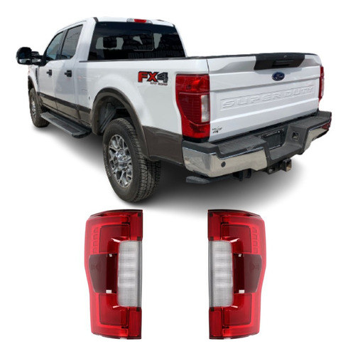 Juego Par Calavera Ford Super Duty Pick Up 2022 2023 C/led