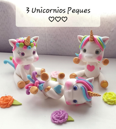 Adorno De Torta Unicornio Blanco Unicornio Arcoíris