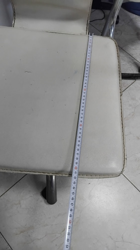 Silla Para Oficina O Pc Usada Tal Cual Las Fotos Blanco Cuero Sintético (Usado)