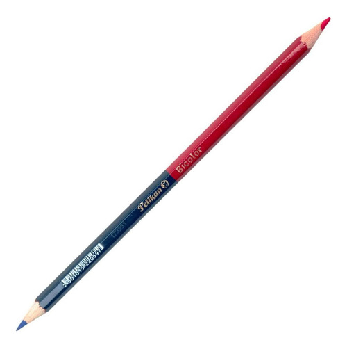 Lapis De Cor Pelikan Bicolor Azul/vermelho 810845 Marcação Vermelho/azul