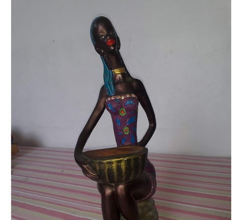 Muñecas Africanas De Barro- Decorativas