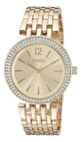 Reloje De Pulsera Para Mujer Accutime Xo264 Dorado 39 Mm