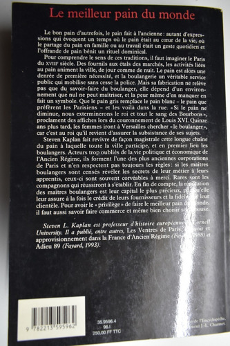 Le Meilleur Pain Du Monde: Les Boulangers De Paris Au Xvc166 (Usado)