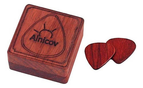 Alnicov Guitar Pick Box Caja De Almacenamiento De Plectro 2